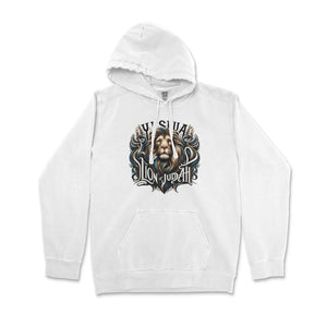 Yeshua, Lion of Judah Hoodie – Roar Your Faith Premium Christian Hoodie - front view