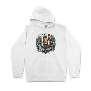 Yeshua, Lion of Judah Hoodie – Roar Your Faith Premium Christian Hoodie - front view