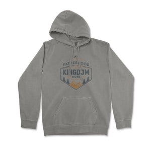 Fatherhood is Kingdom Work Men's Premium Christian Hoodie - front view