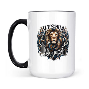 Yeshua Two-Tone Ceramic Faith Mug - front view