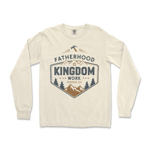 Fatherhood is Kingdom Work Long Sleeve Long Sleeve T-Shirt - front view
