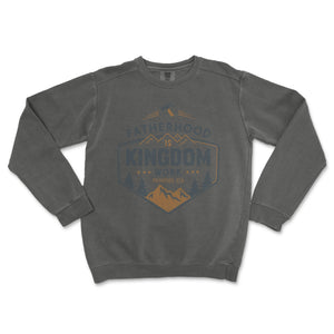 Fatherhood is Kingdom Work Premium Christian Crewneck - front view