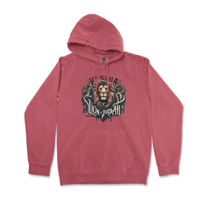 Yeshua, Lion of Judah Hoodie – Roar Your Faith Premium Christian Hoodie - front view