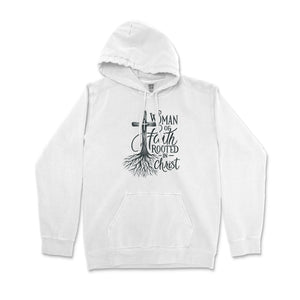 Rooted in Christ Women's Faith Premium Christian Hoodie - front view