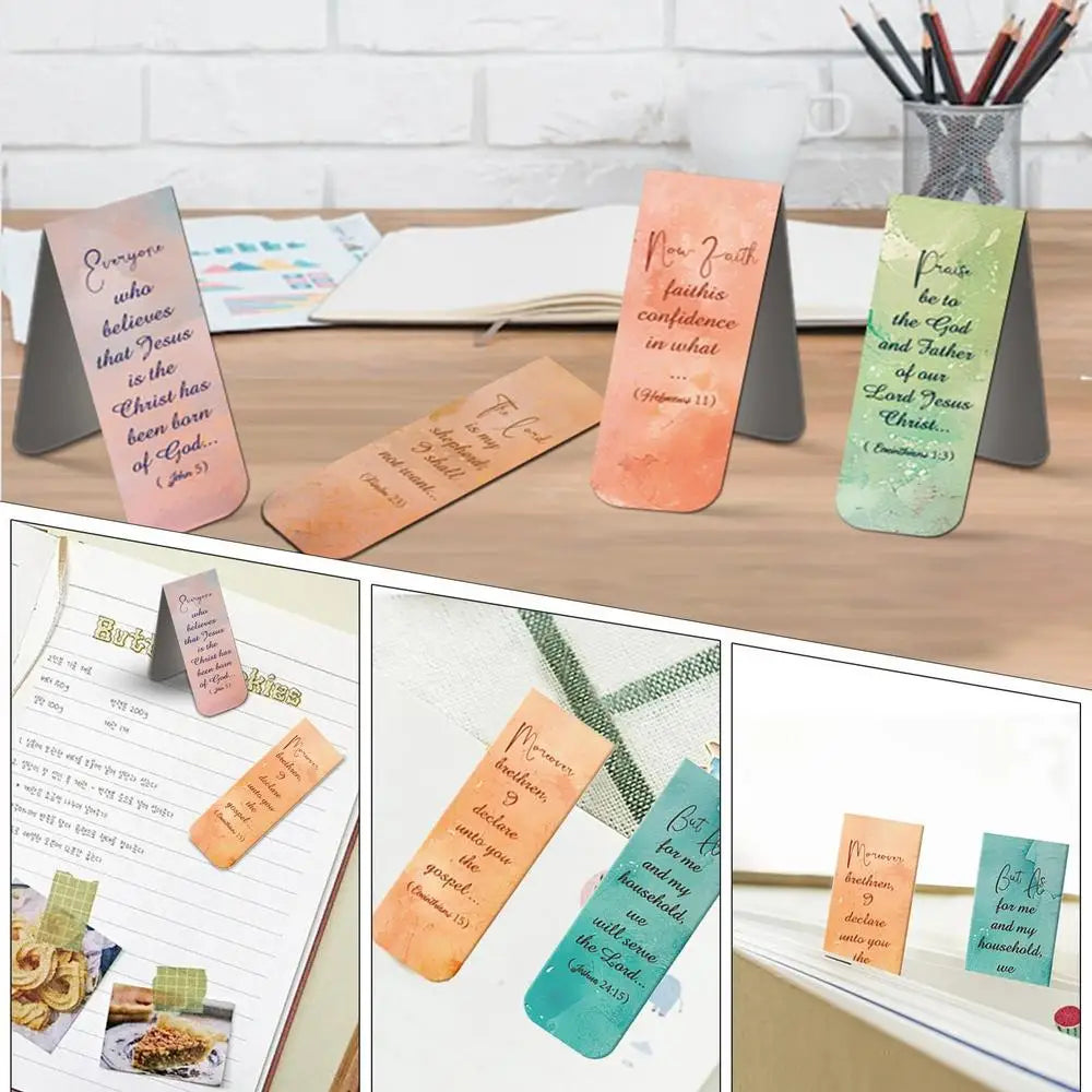 Bible Book Marks Magnetic Bookmarks Bible Bookmark 12X Christian Bookmarks Page Markers Bible Book Markers Scripture Bookmarks