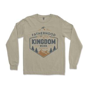 Fatherhood is Kingdom Work Long Sleeve Long Sleeve T-Shirt - front view