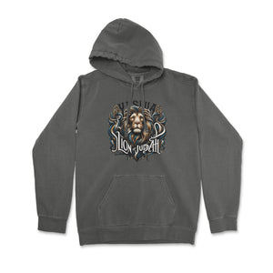 Yeshua, Lion of Judah Hoodie – Roar Your Faith Premium Christian Hoodie - front view