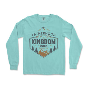 Fatherhood is Kingdom Work Long Sleeve Long Sleeve T-Shirt - front view