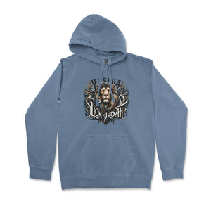 Yeshua, Lion of Judah Hoodie – Roar Your Faith Premium Christian Hoodie - front view