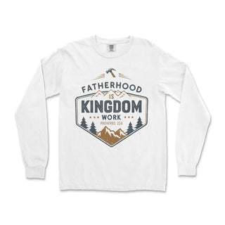 Fatherhood is Kingdom Work Long Sleeve Long Sleeve T-Shirt - front view