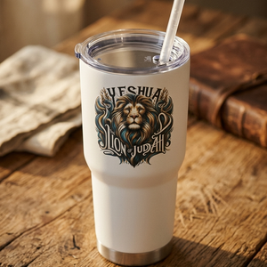 Yeshua The Lion of Judah 30oz Insulated Stainless Steel 30oz Stainless Steel Tumbler - front view