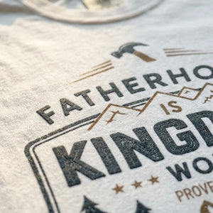 Fatherhood is Kingdom Work Long Sleeve Tee - Detail Lifestyle
