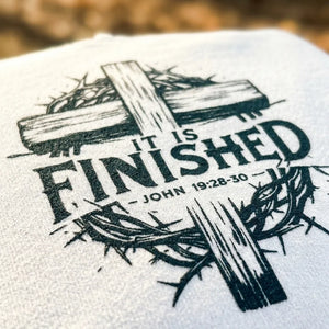 It Is Finished Cross & Thorns Comfort Colors Hoodie - Detail Lifestyle