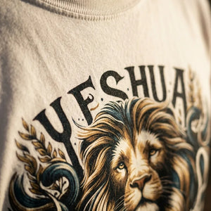 Yeshua: Lion of Judah Long Sleeve T-Shirt - Detail Lifestyle