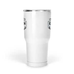 Fatherhood is Kingdom Work 30oz Insulated Faith 30oz Stainless Steel Tumbler - front view
