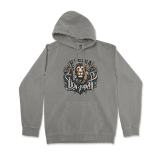 Yeshua, Lion of Judah Hoodie – Roar Your Faith Premium Christian Hoodie - front view