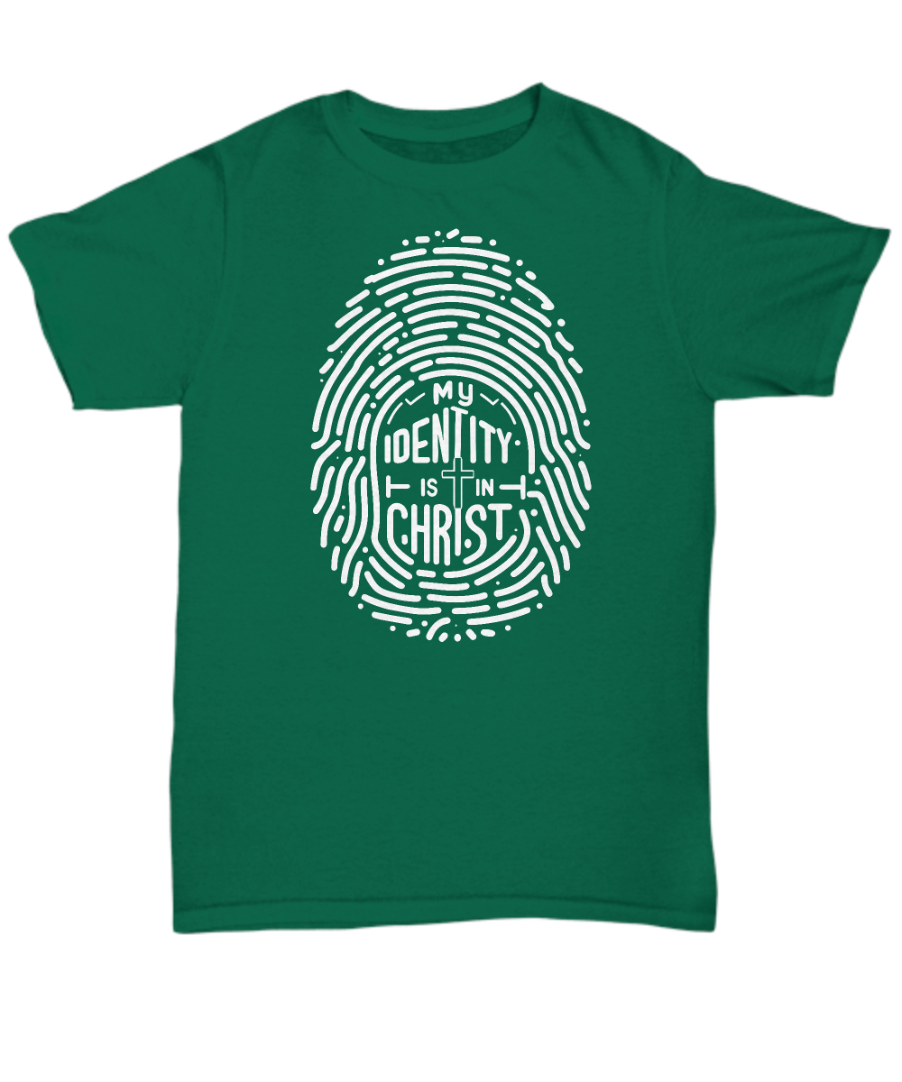 My Identity Is In Christ' Christian Unisex T-Shirt - Faith Hope Love Design, Perfect Gift for Believers