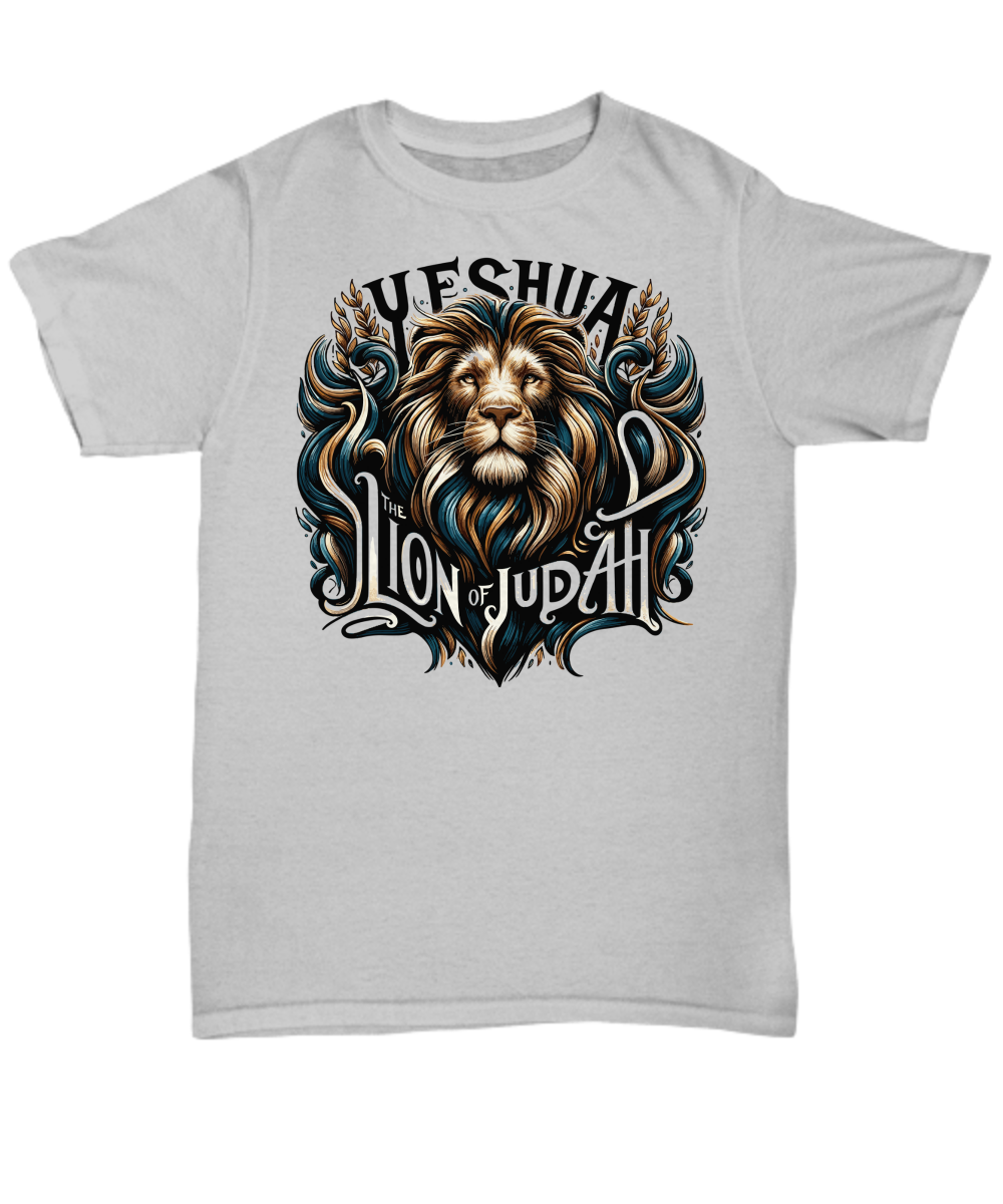 Yeshua, Lion of Judah Tee - Messiah's Majesty Jesus is King Shirt