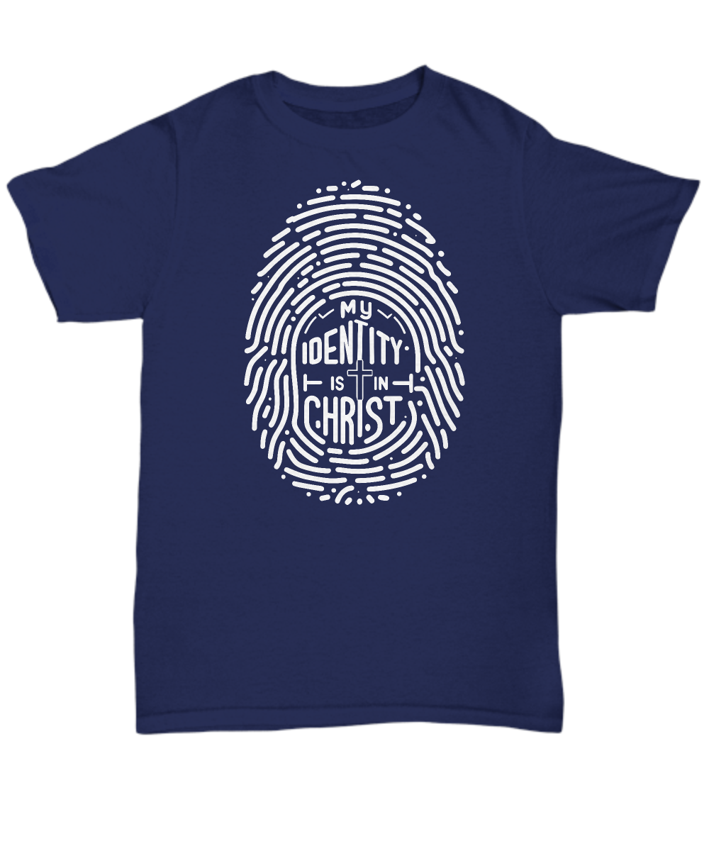 My Identity Is In Christ' Christian Unisex T-Shirt - Faith Hope Love Design, Perfect Gift for Believers