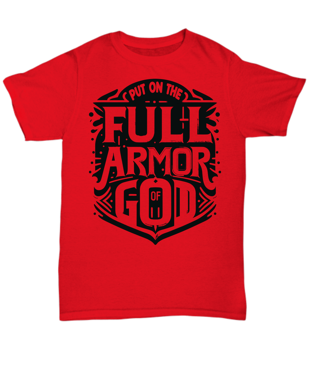 Embrace Your Faith Boldly: "Full Armor of God Ephesians 6:11" Bible Verse Shirt