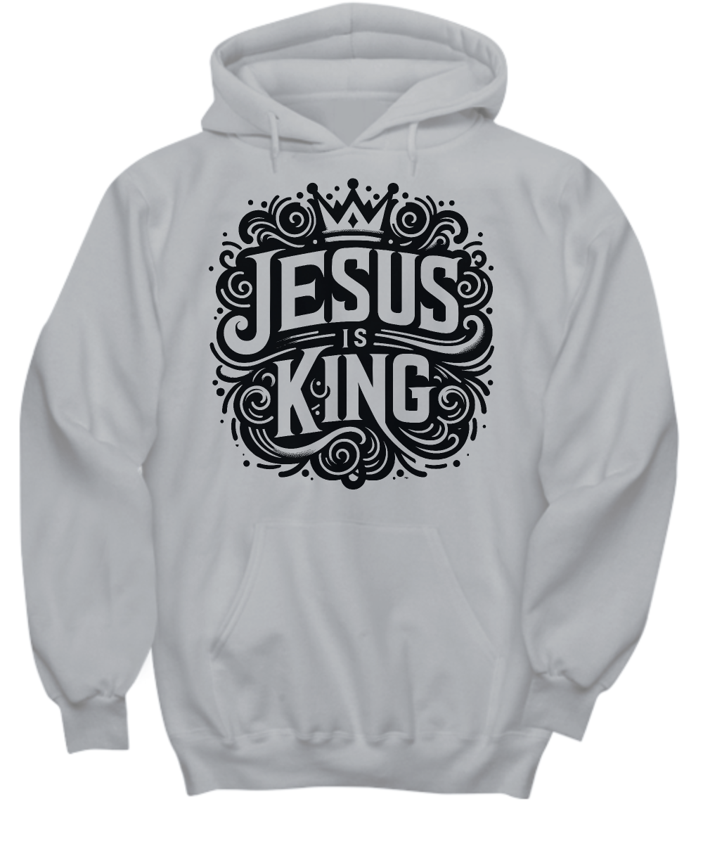 Bold Jesus Is King Statement Hoodie