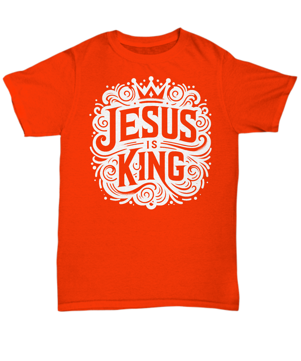 Proclaim Your Belief: 'Jesus Is King' Unisex Christian Tee