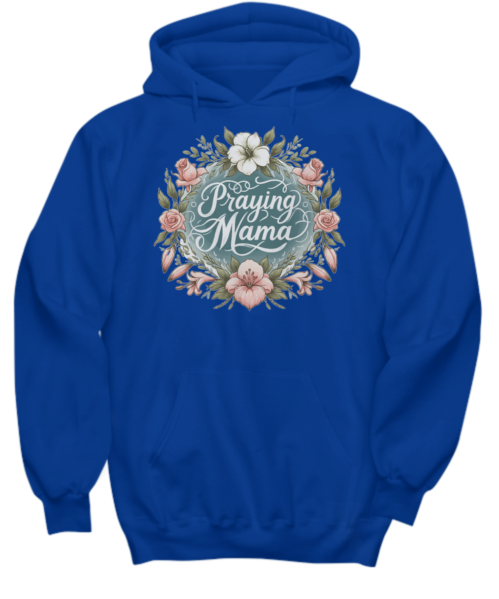 Praying Mama Christian Hoodie - Perfect Gift for Christian Moms, Comfortable & Inspirational Apparel