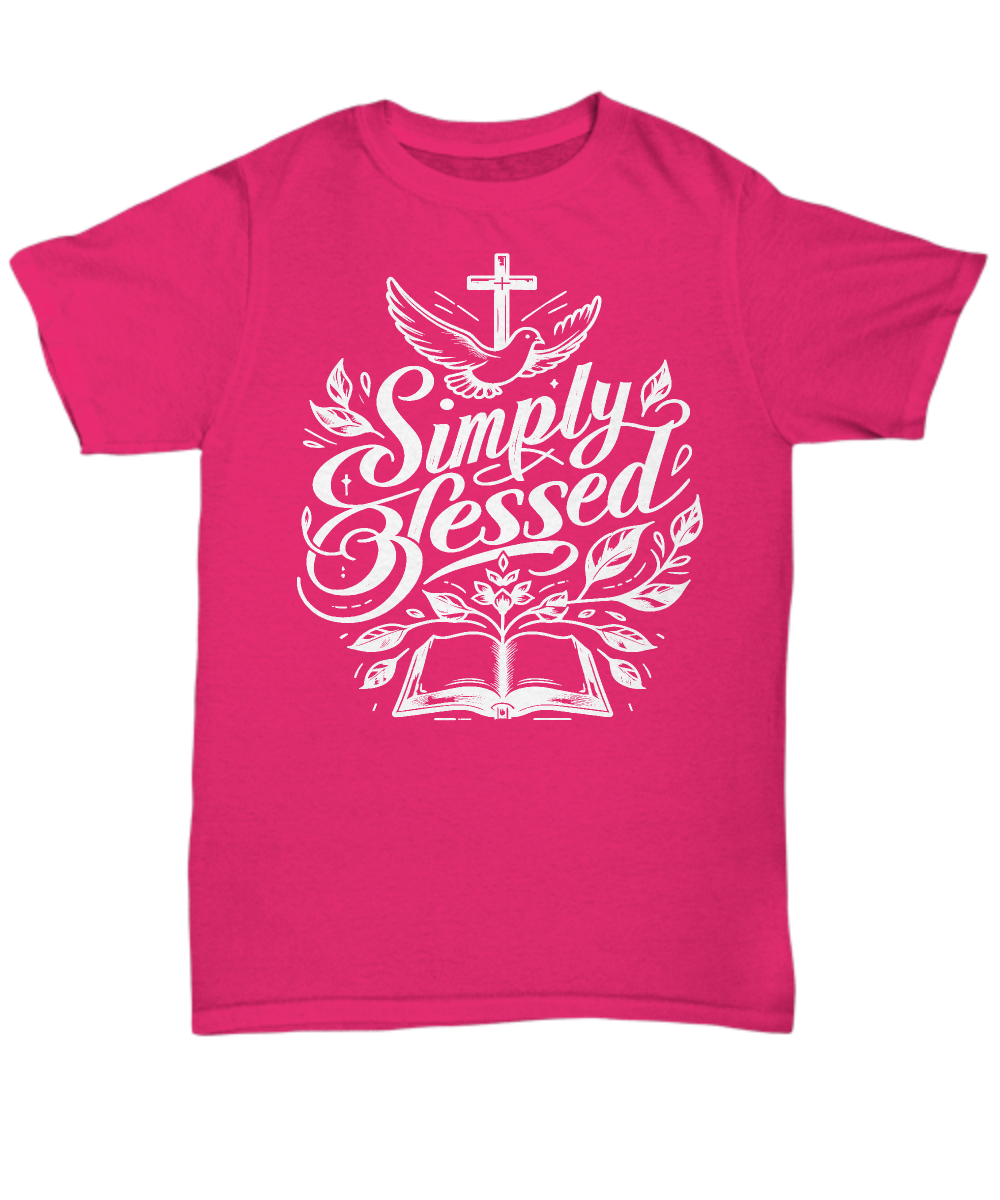 Live Your Blessing with the 'Simply Blessed' Christian Tee