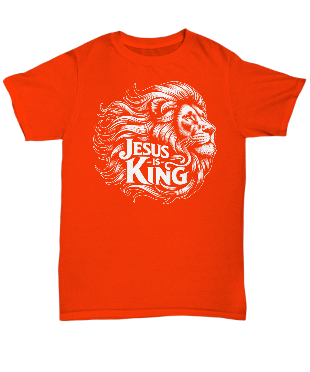 Jesus Is King Shirt - Majestic Lion of Judah Design