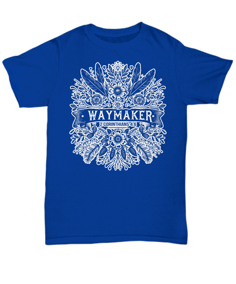 Waymaker - 2 Corinthians 4:6: God's Light in Darkness - Christian Scripture Tee