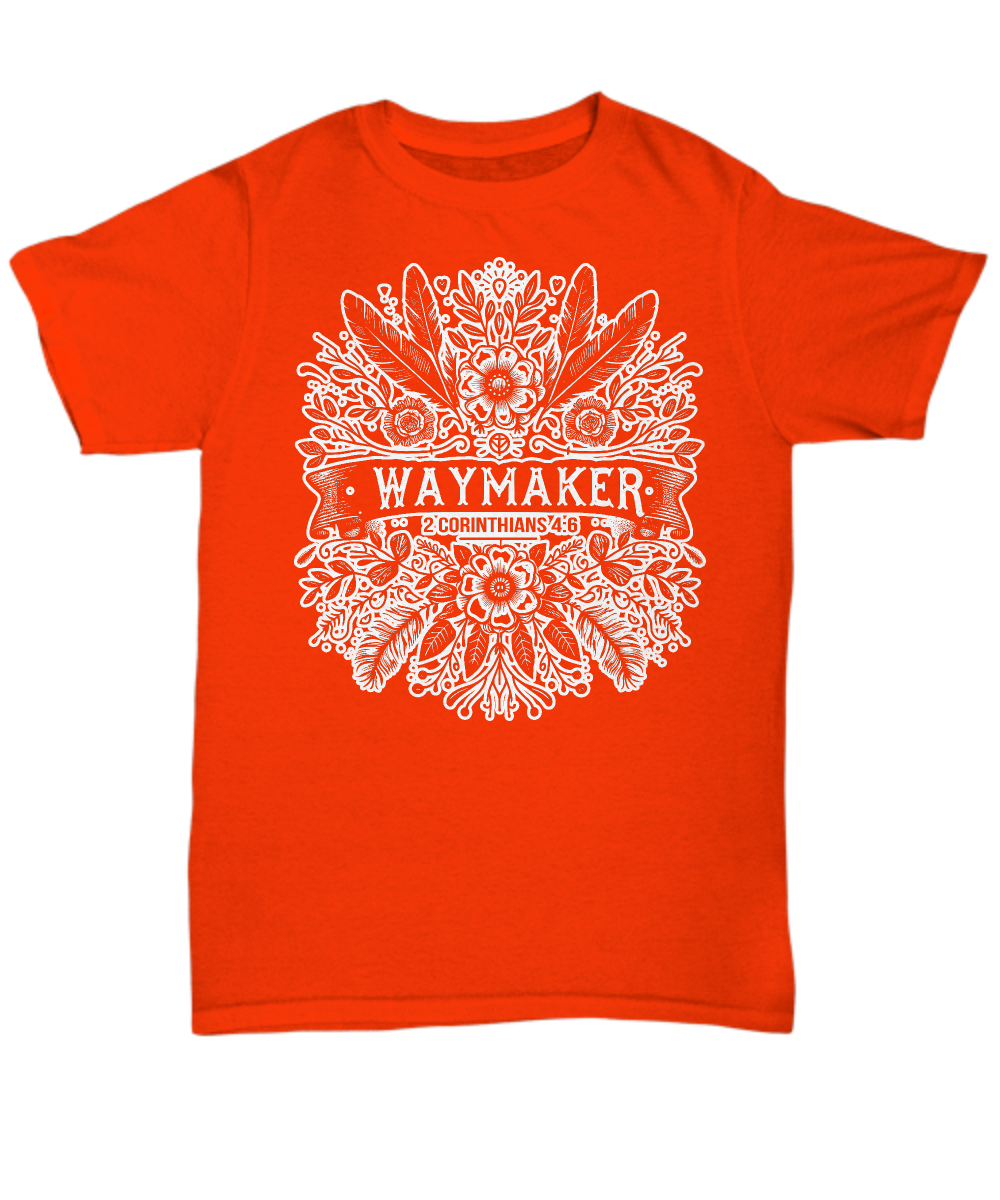 Waymaker - 2 Corinthians 4:6: God's Light in Darkness - Christian Scripture Tee