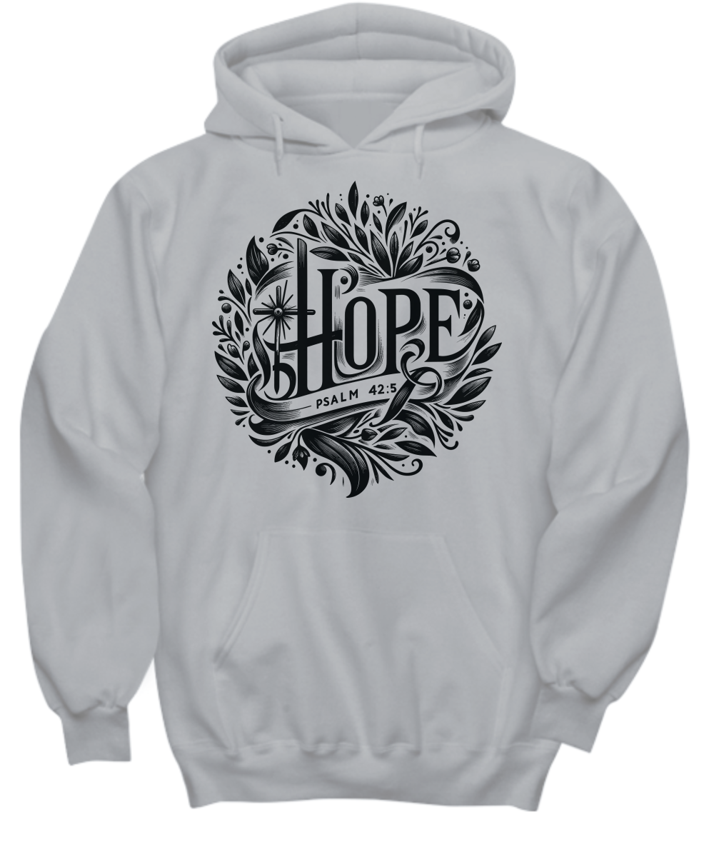 'Hope in God' Psalm 42:5 Encouragement Hoodie