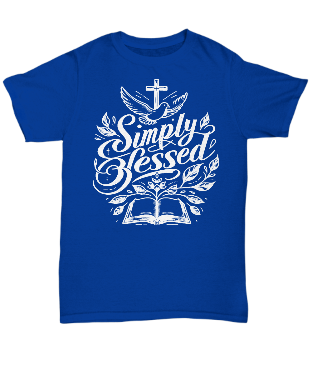 Live Your Blessing with the 'Simply Blessed' Christian Tee