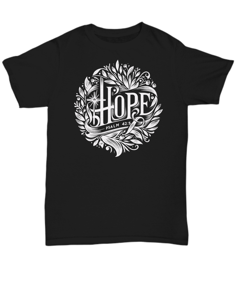 Hope Psalm 42:5 Scripture Tee - Inspirational Bible Verse Shirt