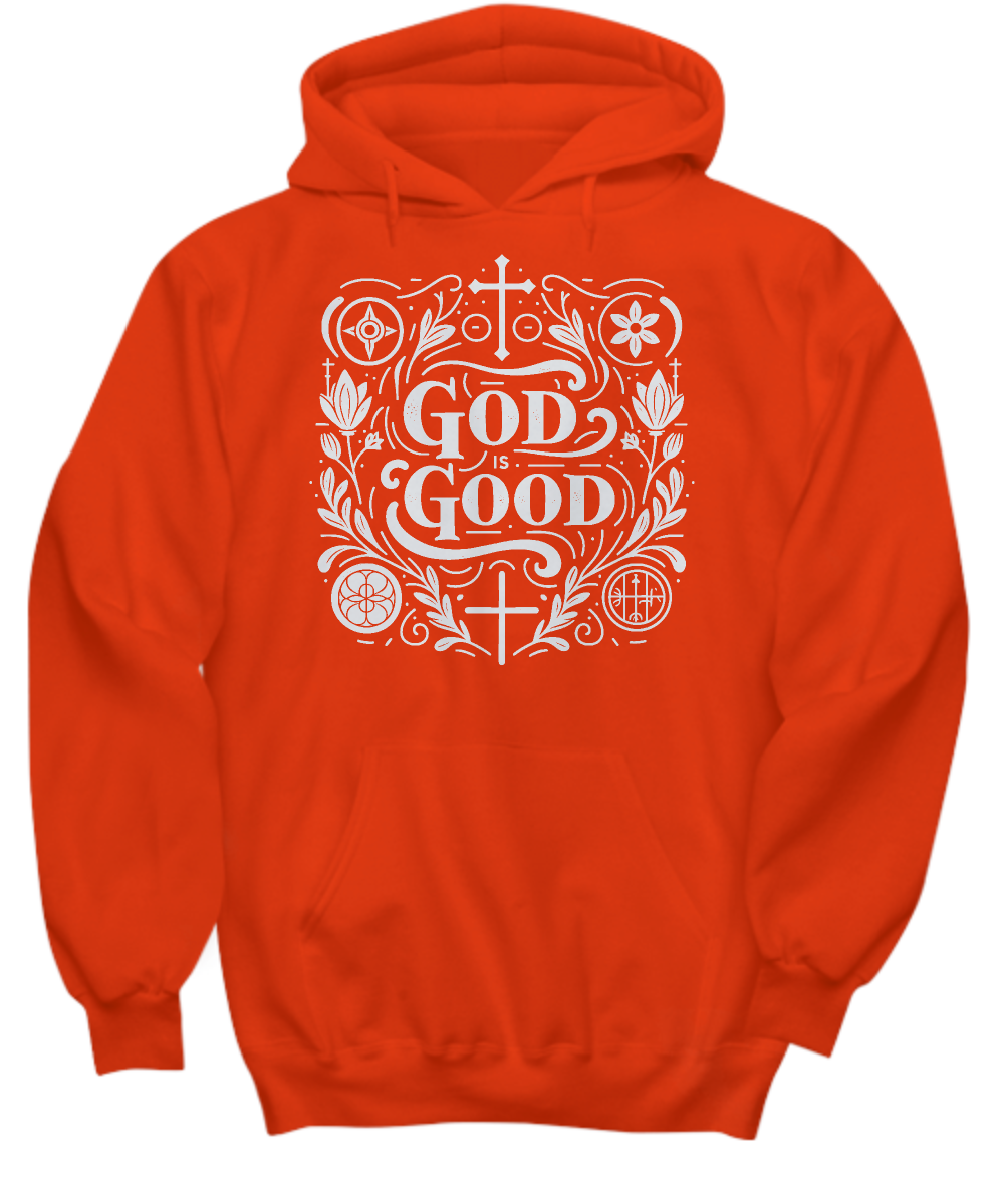 Christian Hoodie - 'God is Good' Worship Apparel, Perfect Gift for Church Events & Faith Gatherings, Comfortable and Inspirational Clothing