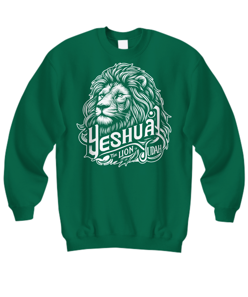 Roaring with Faith: Yeshua Lion of Judah Sweatshirt