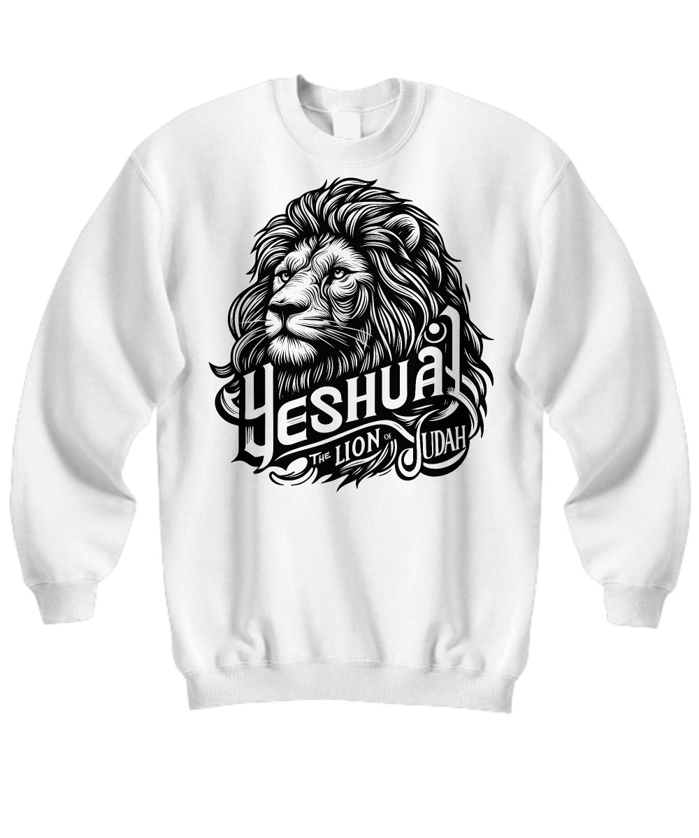 Messiah's Reign Apparel - Yeshua Lion of Judah, Jesus is King Sweatshirt