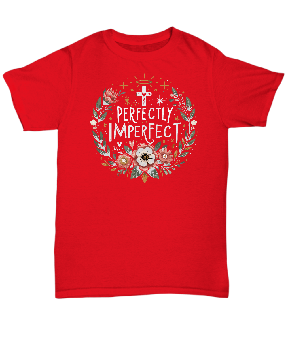 Perfectly Imperfect Christian Unisex Tee - Faith Hope Love Inspirational T-Shirt, Ideal Gift for Believers, Comfortable Casual Wear