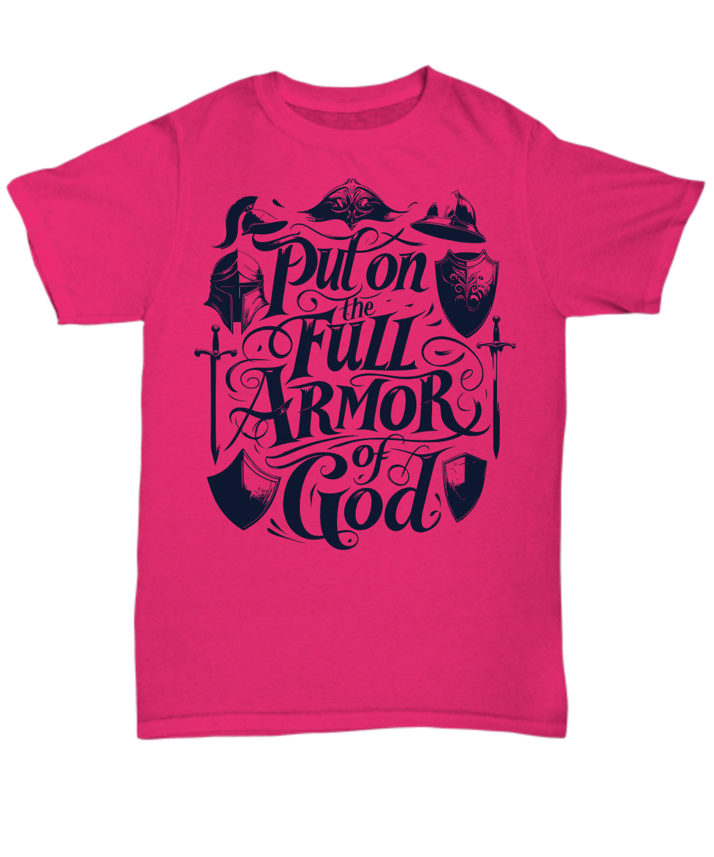 "Full Armor of God Ephesians 6:11" Shirt: Stand Firm in Faith Bible Verse Tee