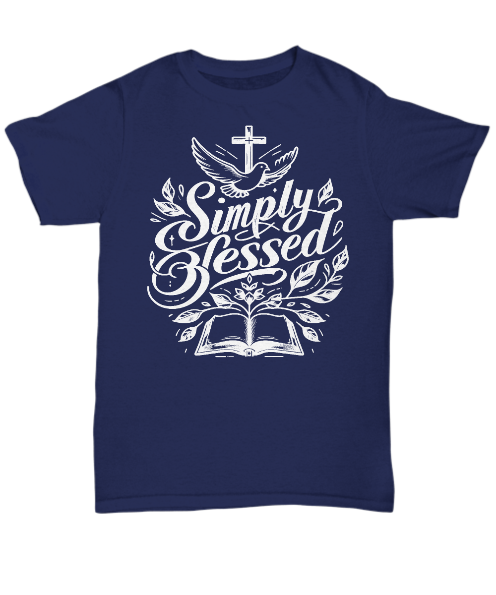 Live Your Blessing with the 'Simply Blessed' Christian Tee