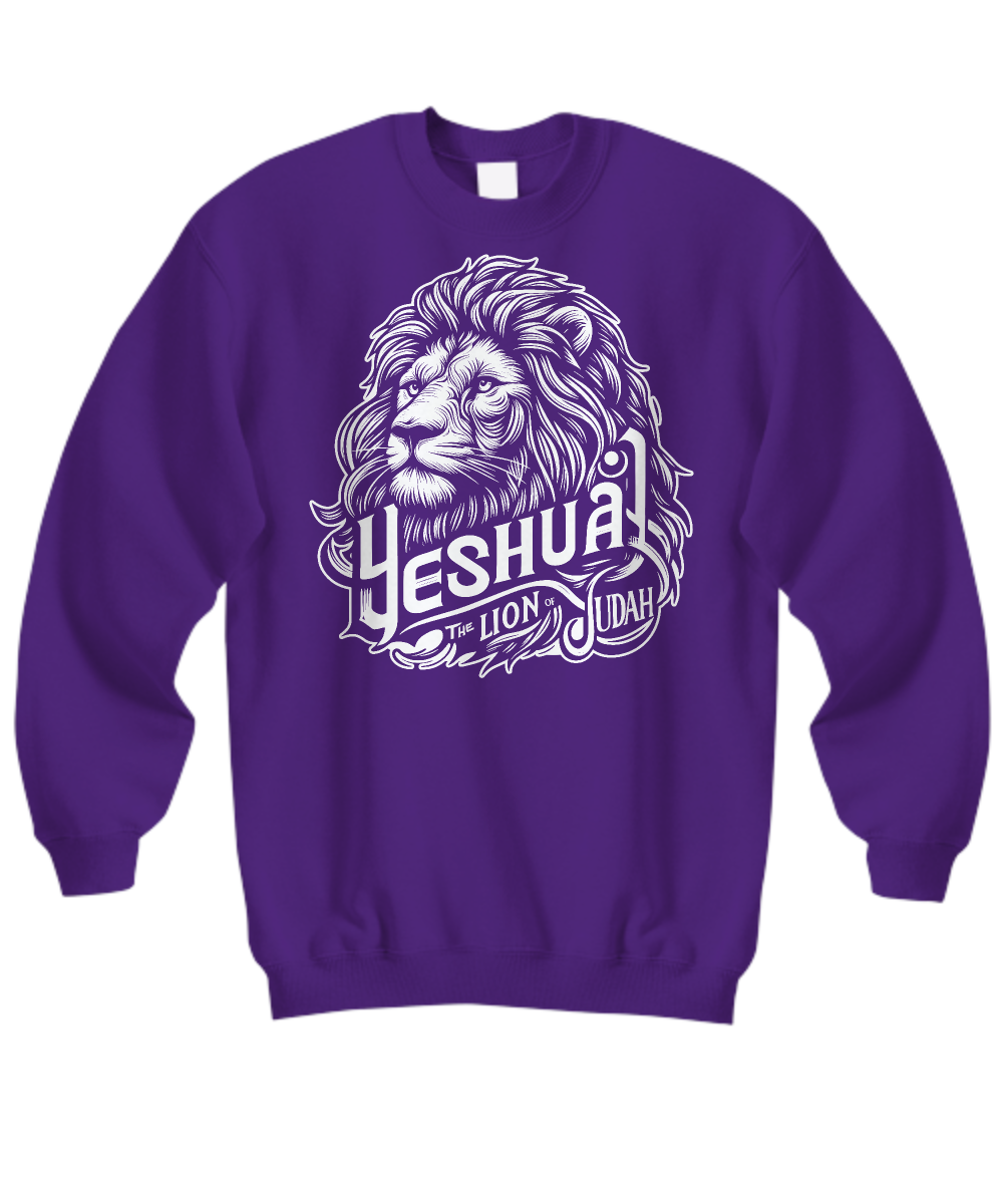 Roaring with Faith: Yeshua Lion of Judah Sweatshirt