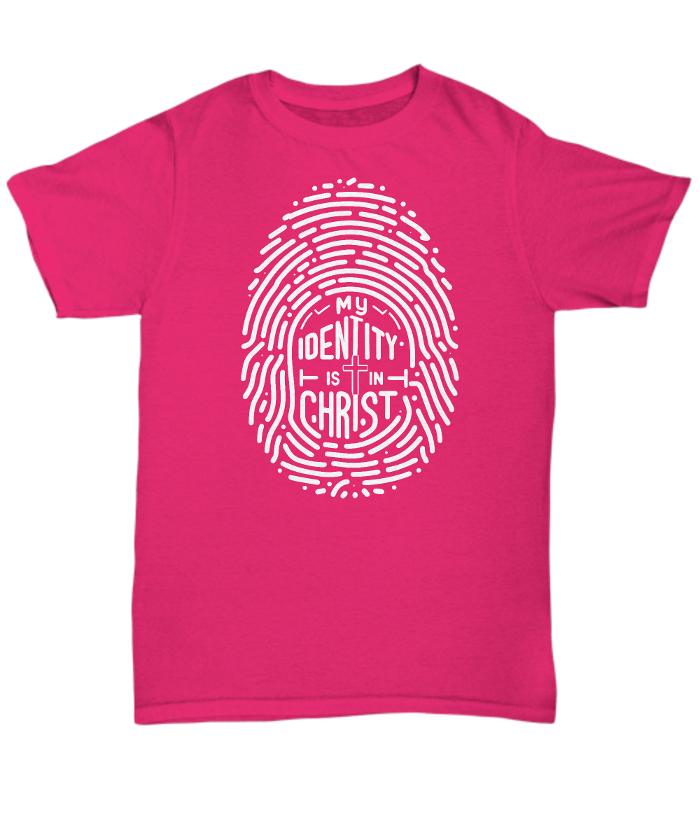 My Identity Is In Christ' Christian Unisex T-Shirt - Faith Hope Love Design, Perfect Gift for Believers