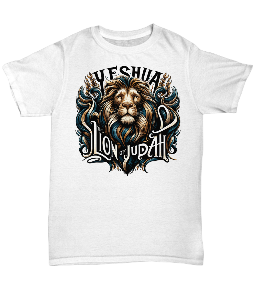 Yeshua, Lion of Judah Tee - Messiah's Majesty Jesus is King Shirt