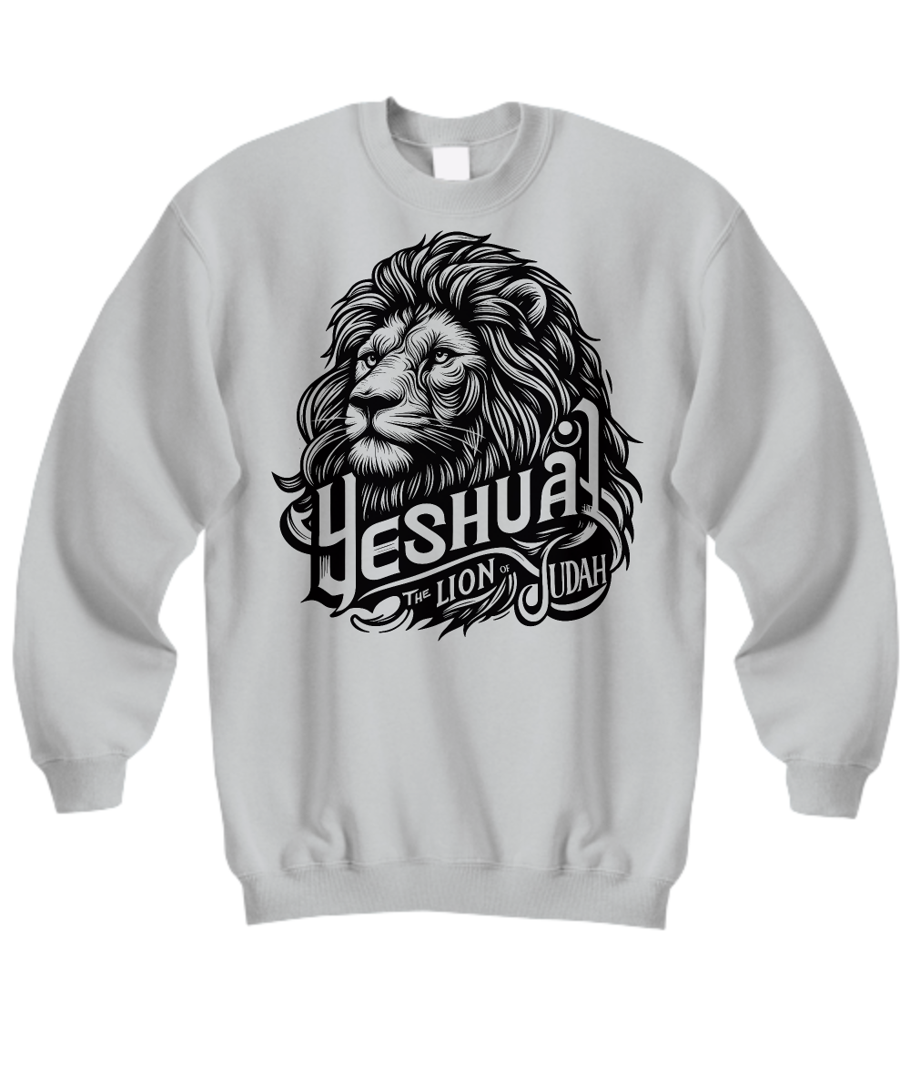 Messiah's Reign Apparel - Yeshua Lion of Judah, Jesus is King Sweatshirt