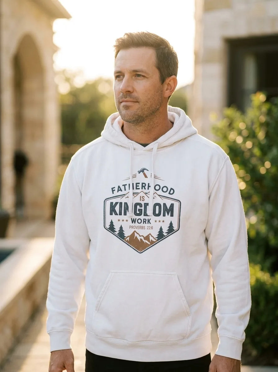 Fatherhood is Kingdom Work Men's Hoodie - Hero Lifestyle