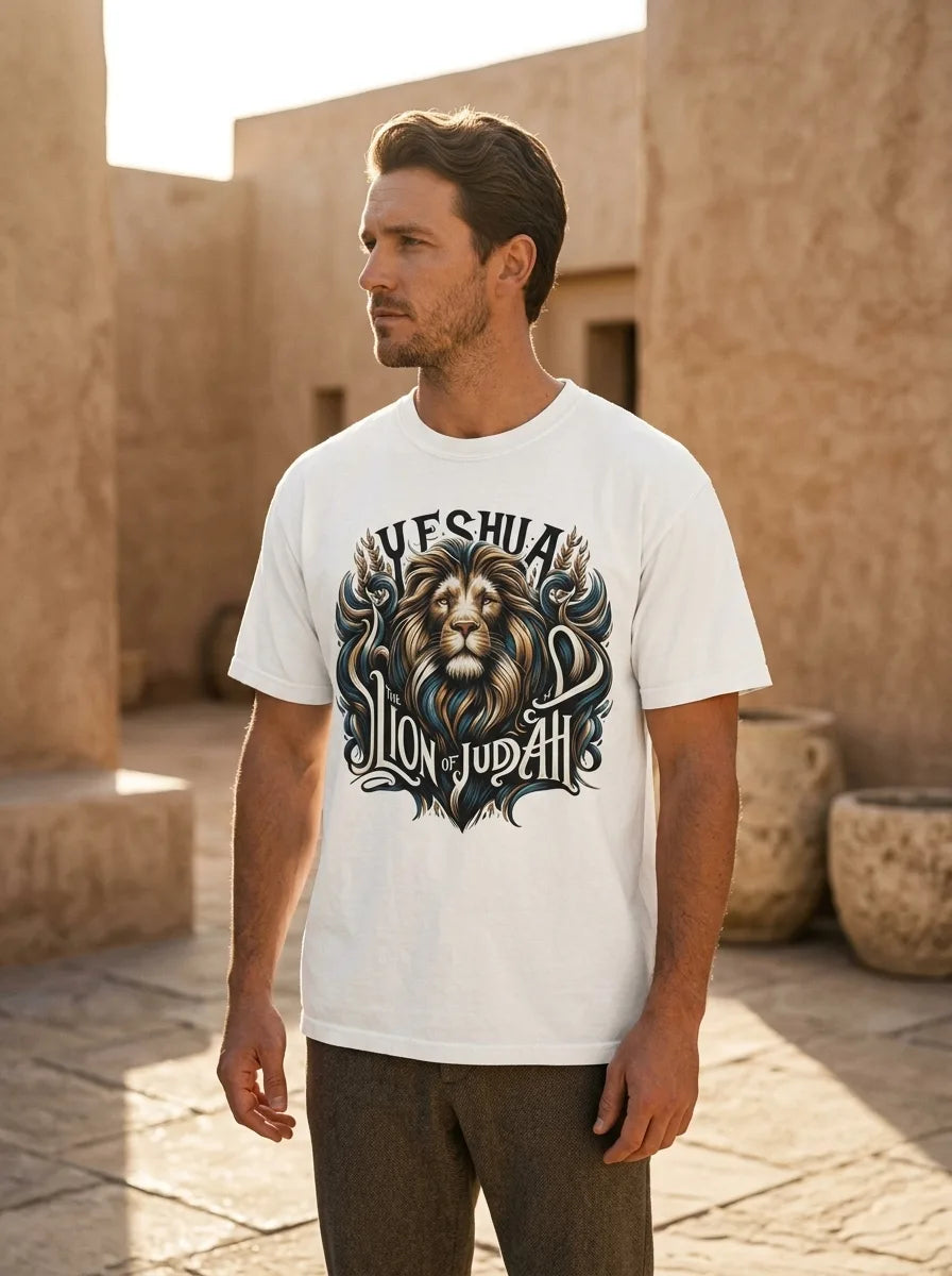 Yeshua Lion of Judah Tee | Comfort Colors Faith Shirt - Hero Lifestyle