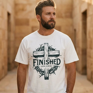 It Is Finished John 19:30 Cross Comfort Colors T-Shirt - Hero Lifestyle