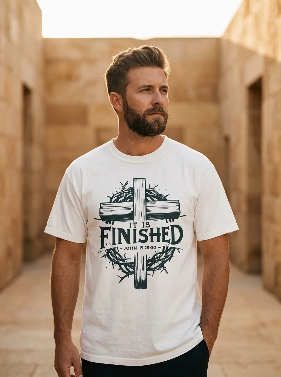It Is Finished John 19:30 Cross Comfort Colors T-Shirt - Hero Lifestyle