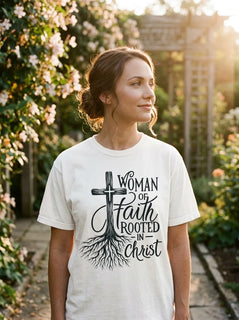 Rooted in Christ Faith Tee for Women - Hero Lifestyle