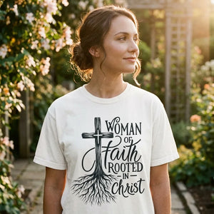 Rooted in Christ Faith Tee for Women - Hero Lifestyle
